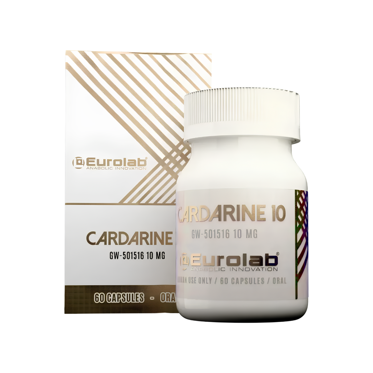 Eurolab Cardarine 10  / Cardarine GW-501516 10mg / 60 Cápsulas / Oral