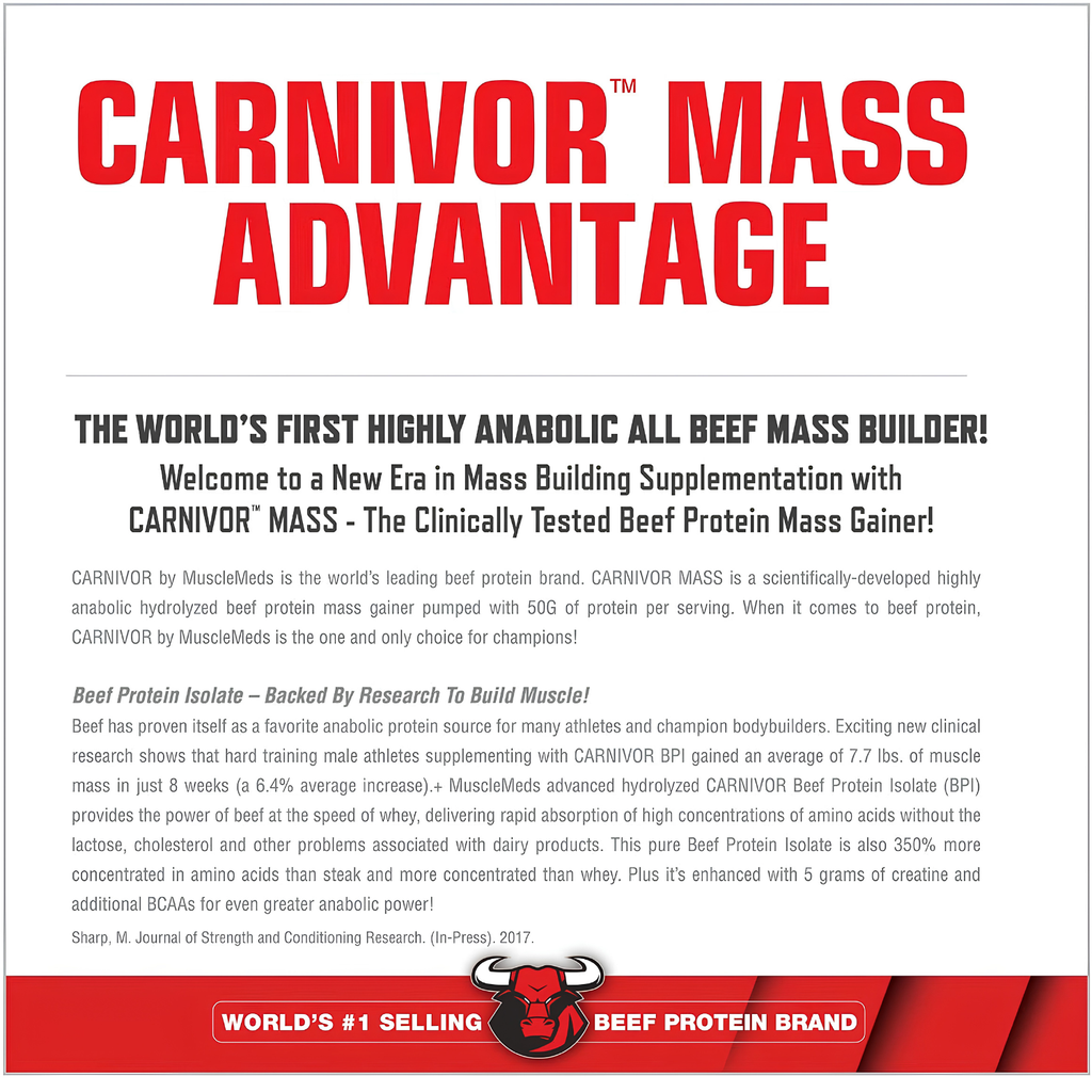 Musclemeds Carnivor Mass 5.8 lbs
