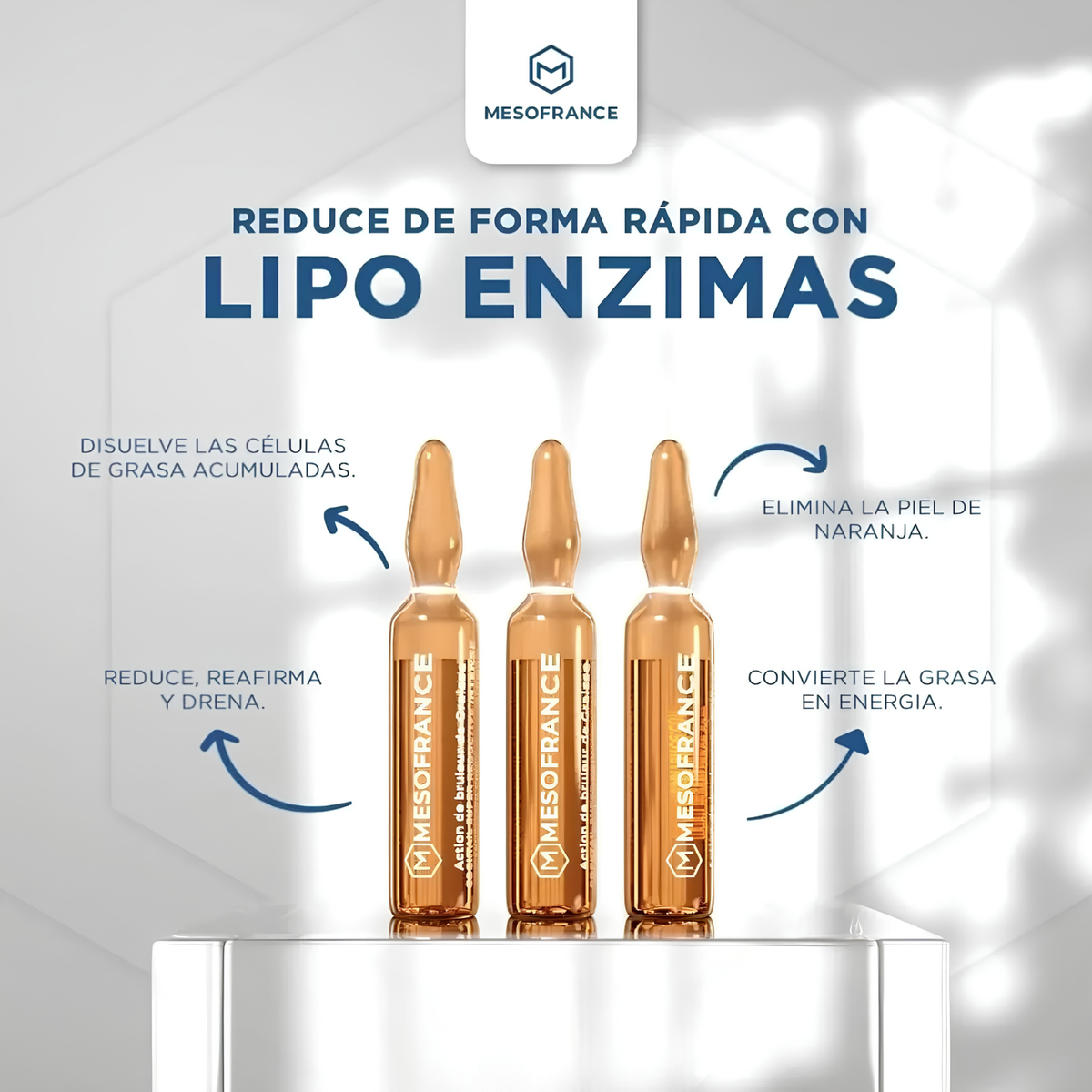 MESOFRANCE / REAFIRMANTES / LIPO ENZIMAS / MESOTERAPIA