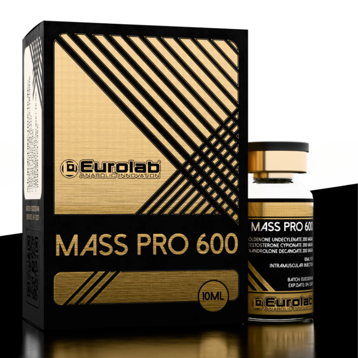 Eurolab Mass Pro 600 Mezcla De 3 Sustancias 600mg /10ml ( Testo C, Bolde y Deca )