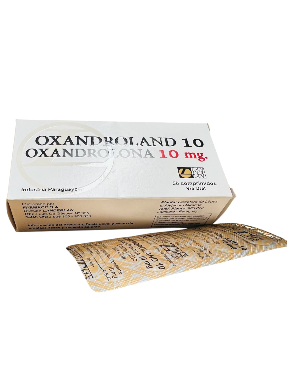 Landerlan Oxandroland 10mg 50 Comprimidos / Oxandrolona