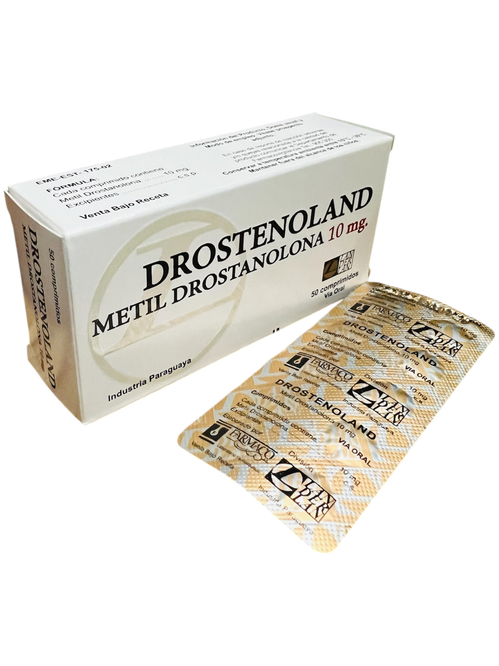 Landerlan Drostenoland Metil Drostanolona (Masteron) 10mg / 50 Comprimidos