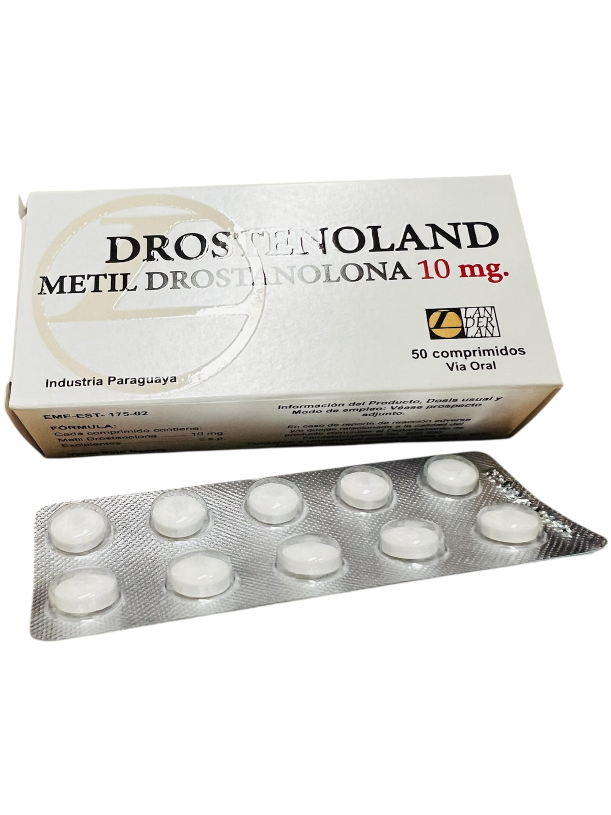 Landerlan Drostenoland Metil Drostanolona (Masteron) 10mg / 50 Comprimidos