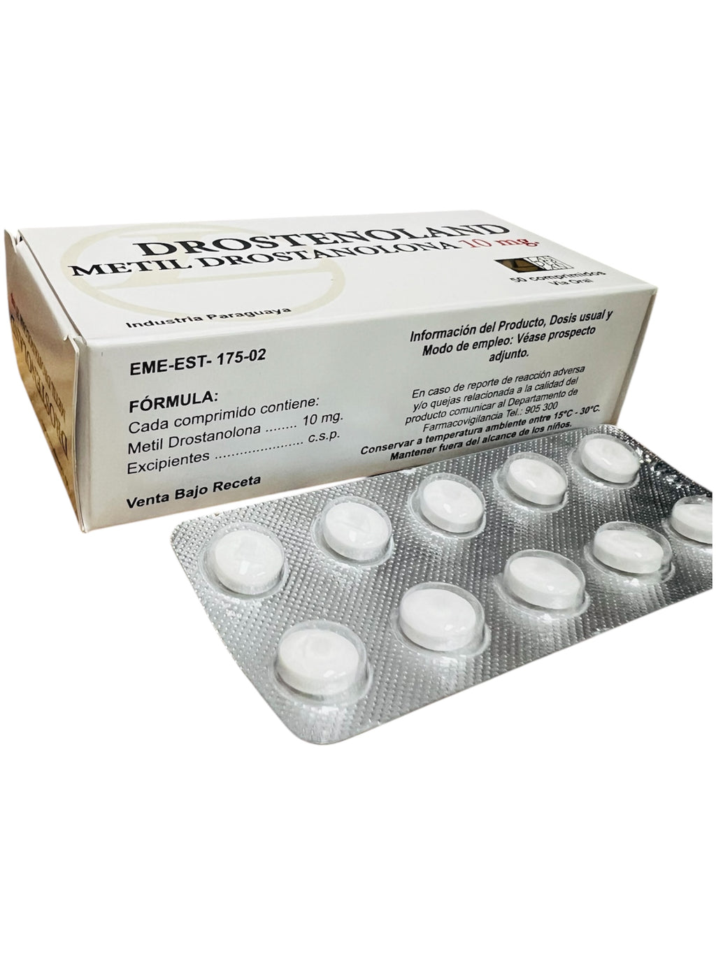 Landerlan Drostenoland Metil Drostanolona (Masteron) 10mg / 50 Comprimidos