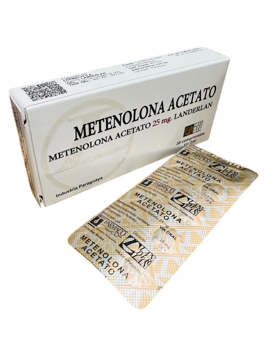 Landerlan Metenolona Acetato (Primobolan) 25mg /30 Comprimidos