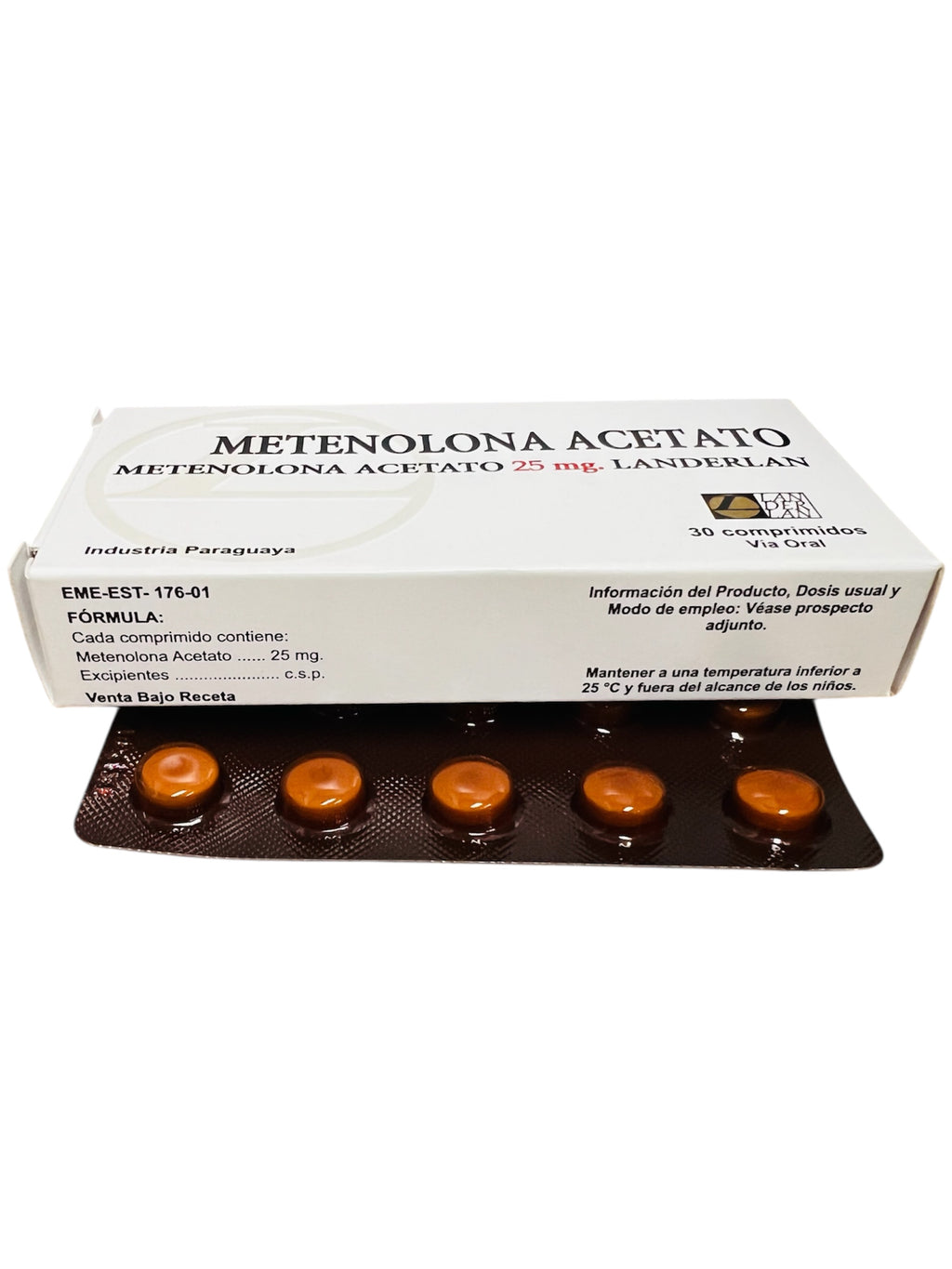 Landerlan Metenolona Acetato (Primobolan) 25mg /30 Comprimidos
