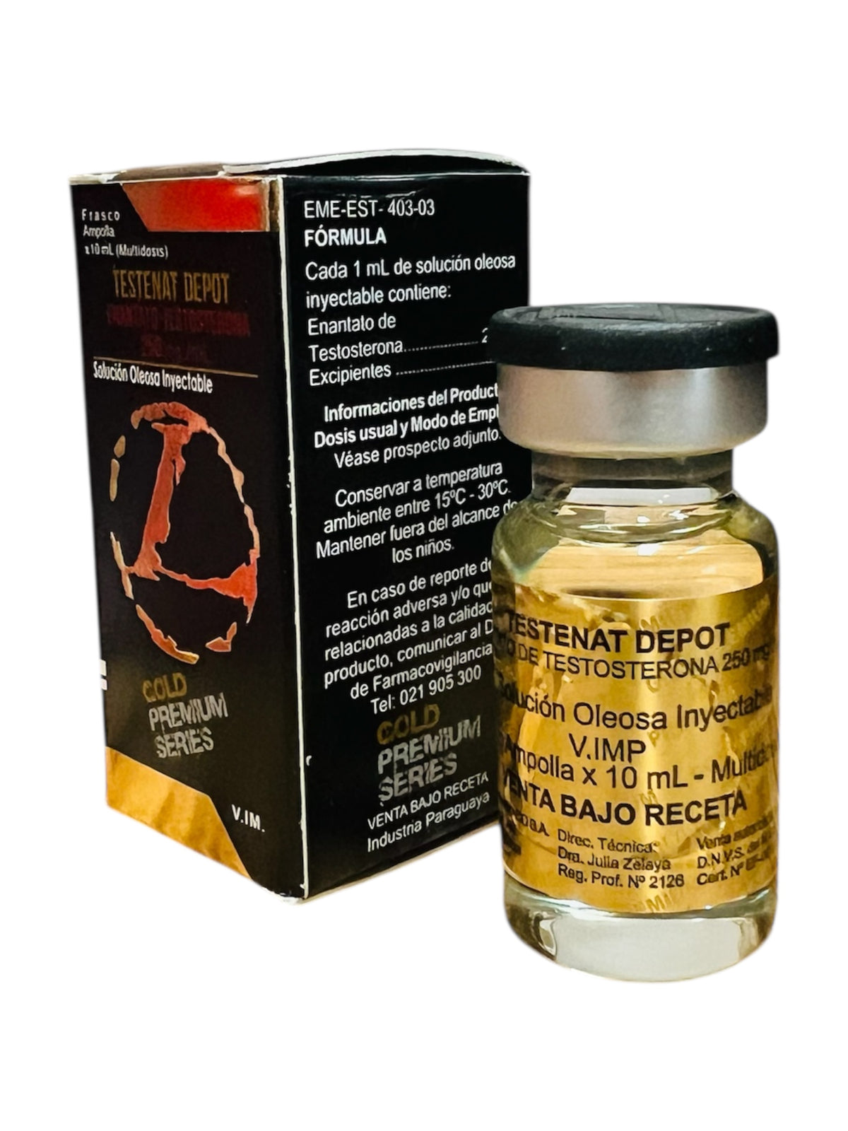 Landerlan Testenat Depot Testosterona Enantato 250mg / 10ml