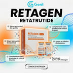 PEPTIDO RETAGEN RETATRUTIDE 5MG /ML GLP-1 GENLI PHARMA