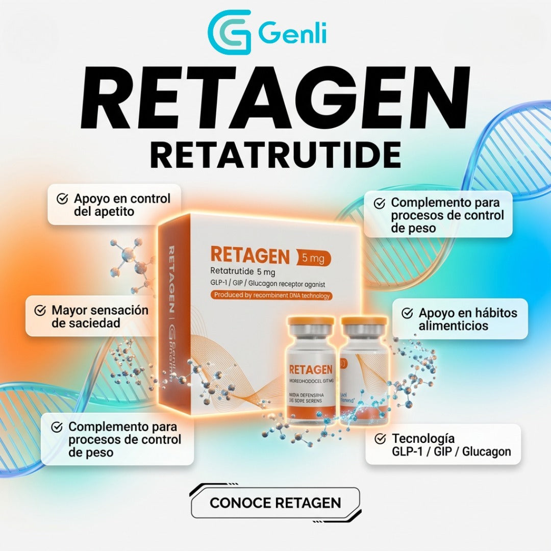 PEPTIDO RETAGEN RETATRUTIDE 5MG /ML GLP-1 GENLI PHARMA