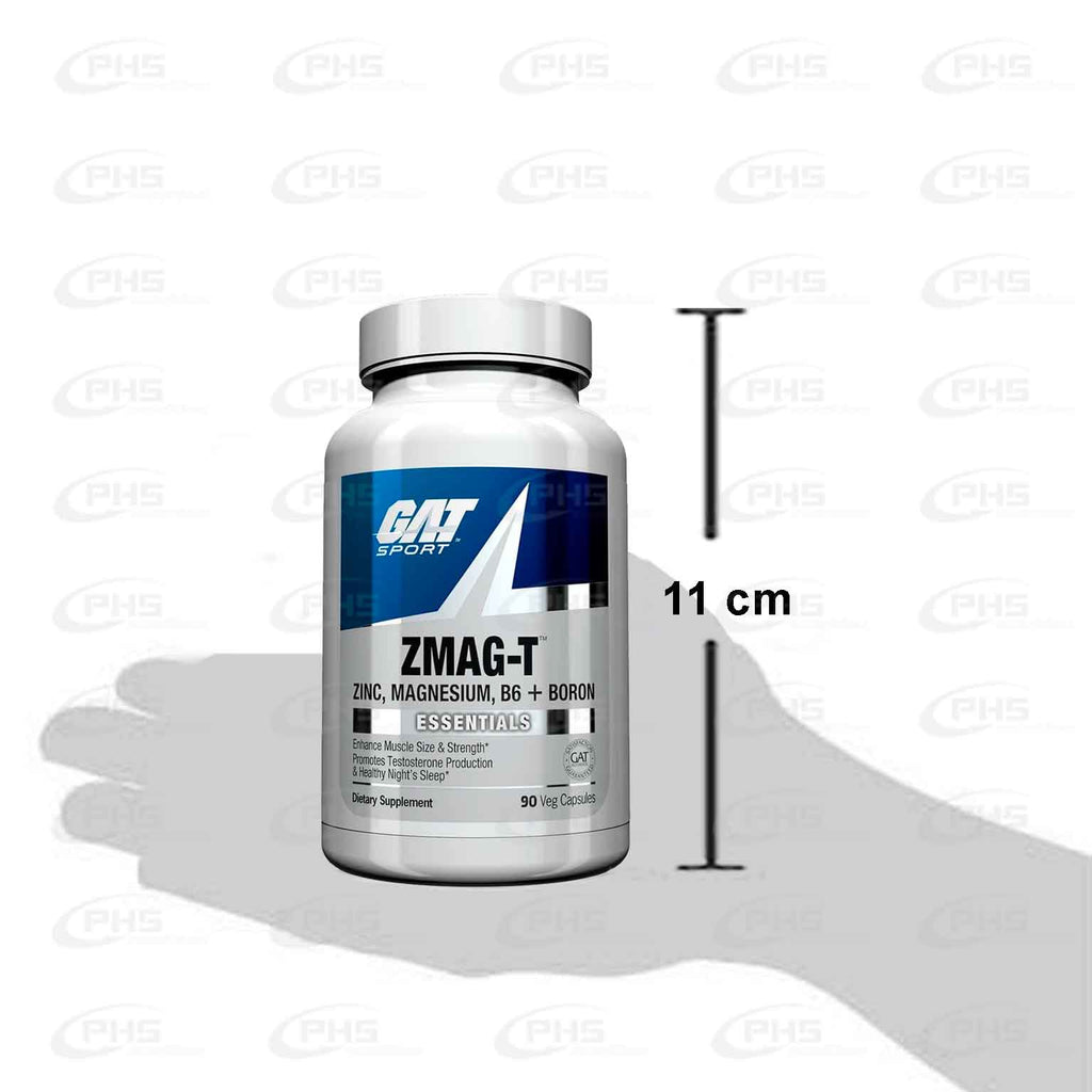 GAT, ZMA-T, Zinc, Magnesium, B6 + Boron, 90 capsules.